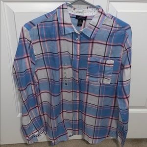 Plaid button up shirt